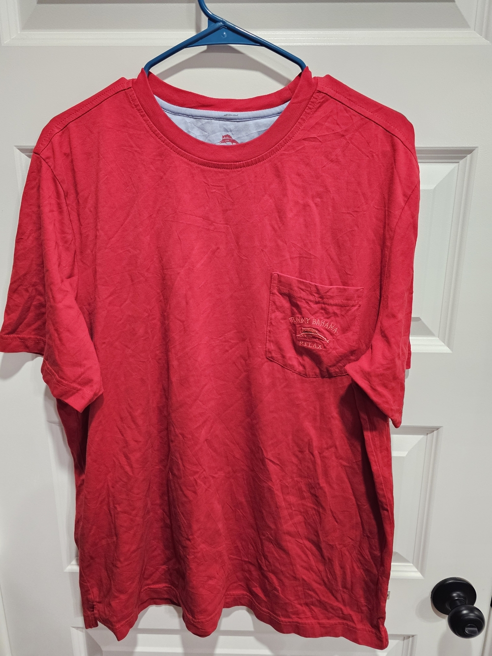 Tommy Bahama Red Short-Sleeve Pocket Tee